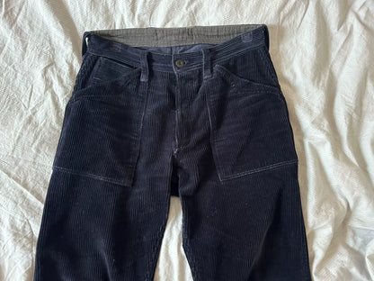 Blue Corduroy Mining Work Pants