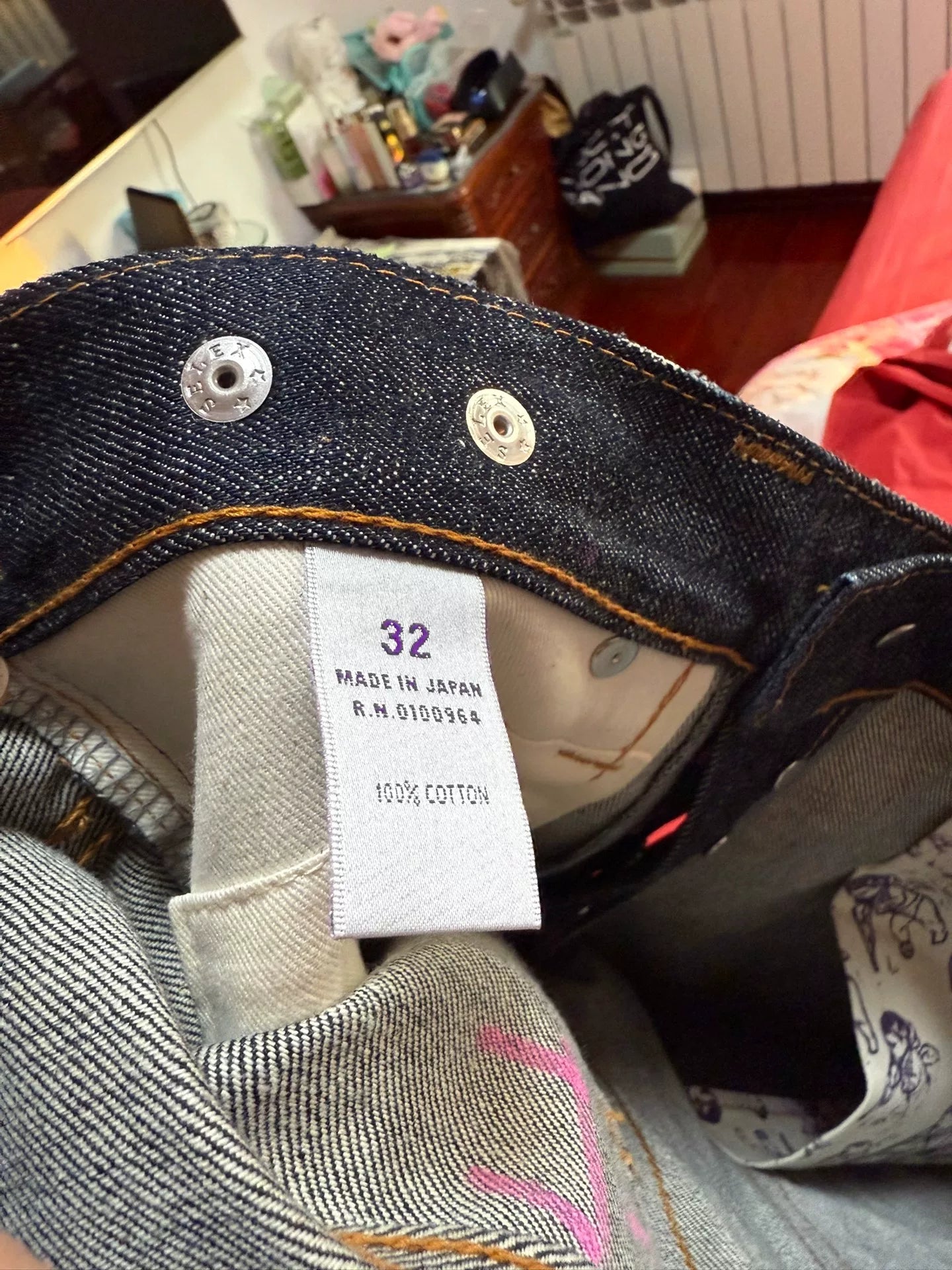Prps W32 Slim Indigo Acid Wash Jeans