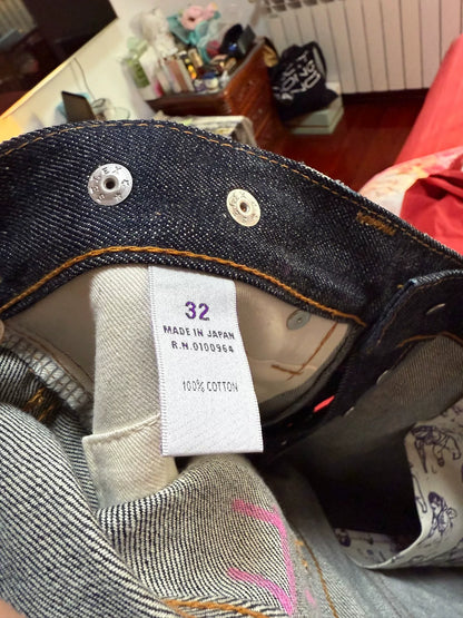 Prps W32 Slim Indigo Acid Wash Jeans