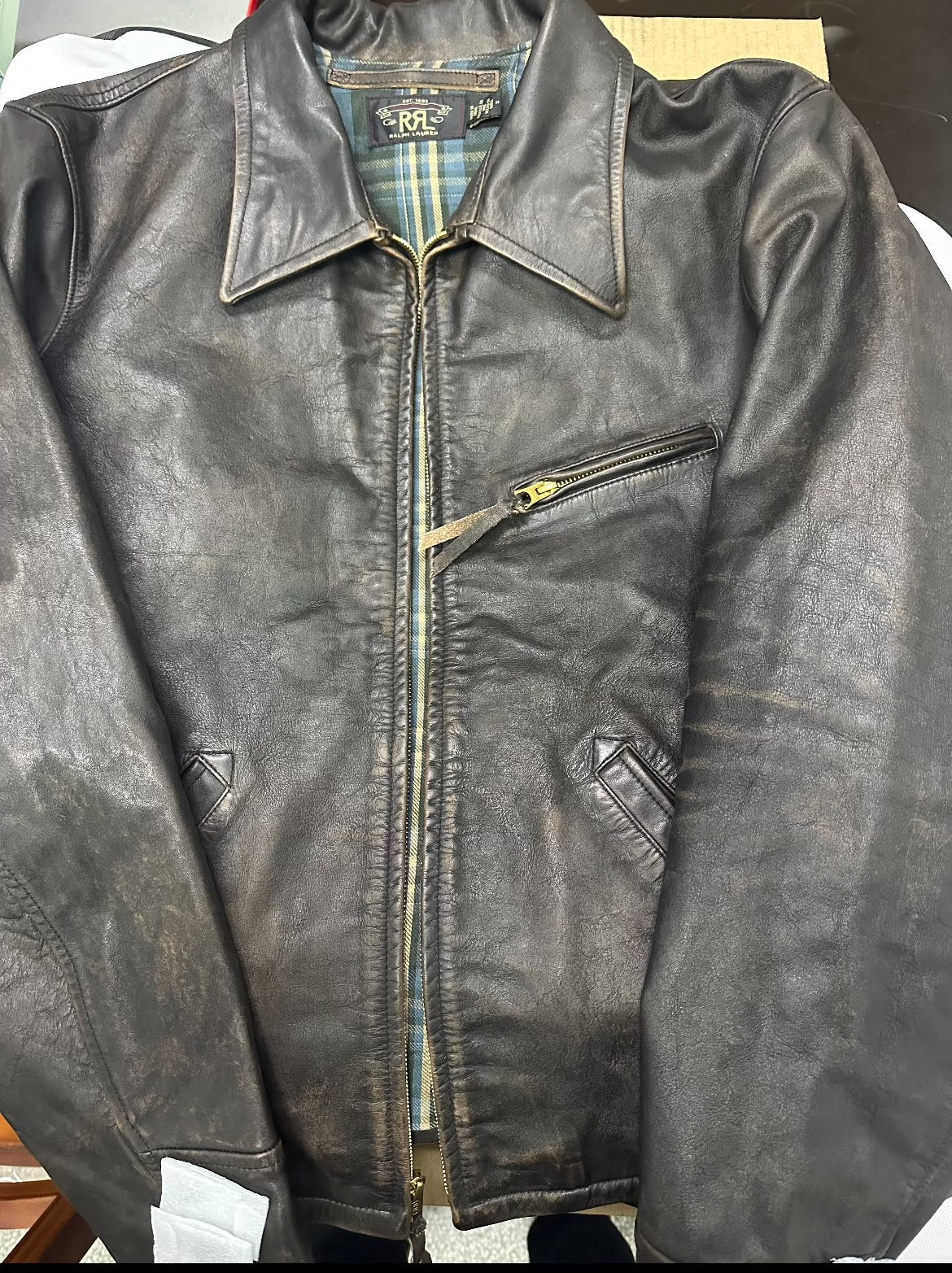RRL 1930s Leather Jacket