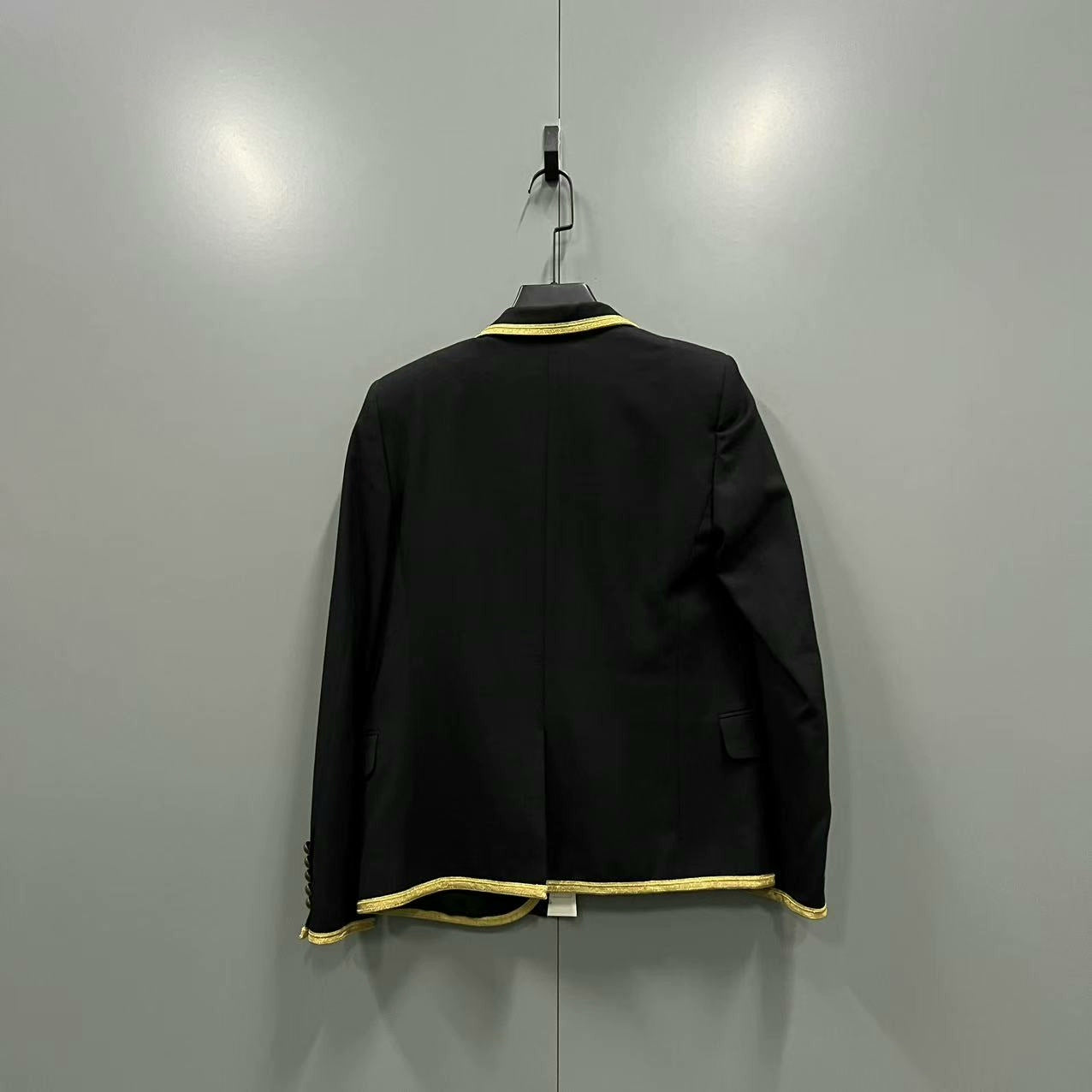 Saint Laurent Black Gold Trim Blazer