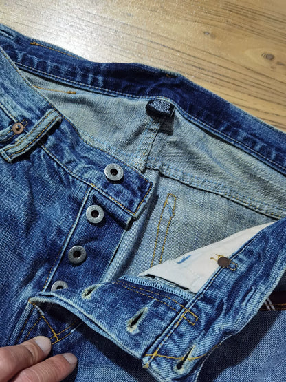 Ralph Lauren Extreme Distressed Patch Jeans