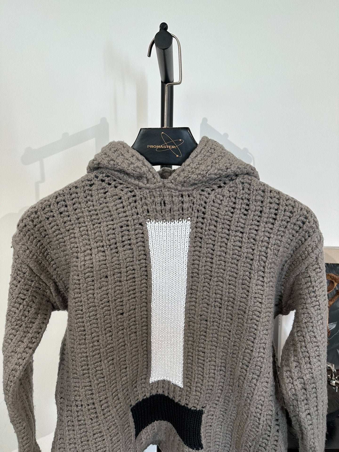 Rick Owens Main Line Knit Hooded Sweater Coat M