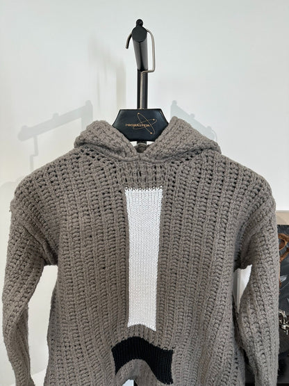 Rick Owens Main Line Knit Hooded Sweater Coat M