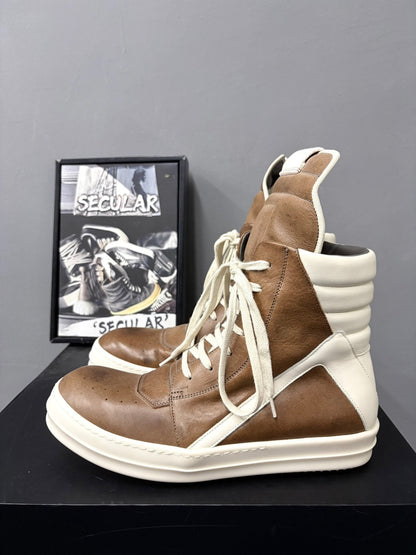Rick Owens 22SS Geobasket Brown High-Top