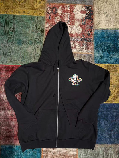 Chrome Hearts Black Hoodie with Colorful Print