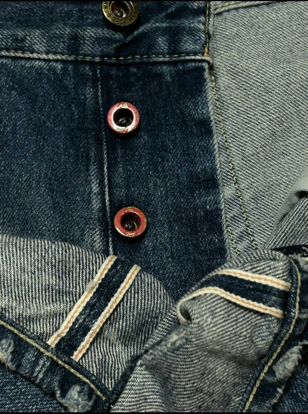 Denham Light Blue Distressed Denim Jeans