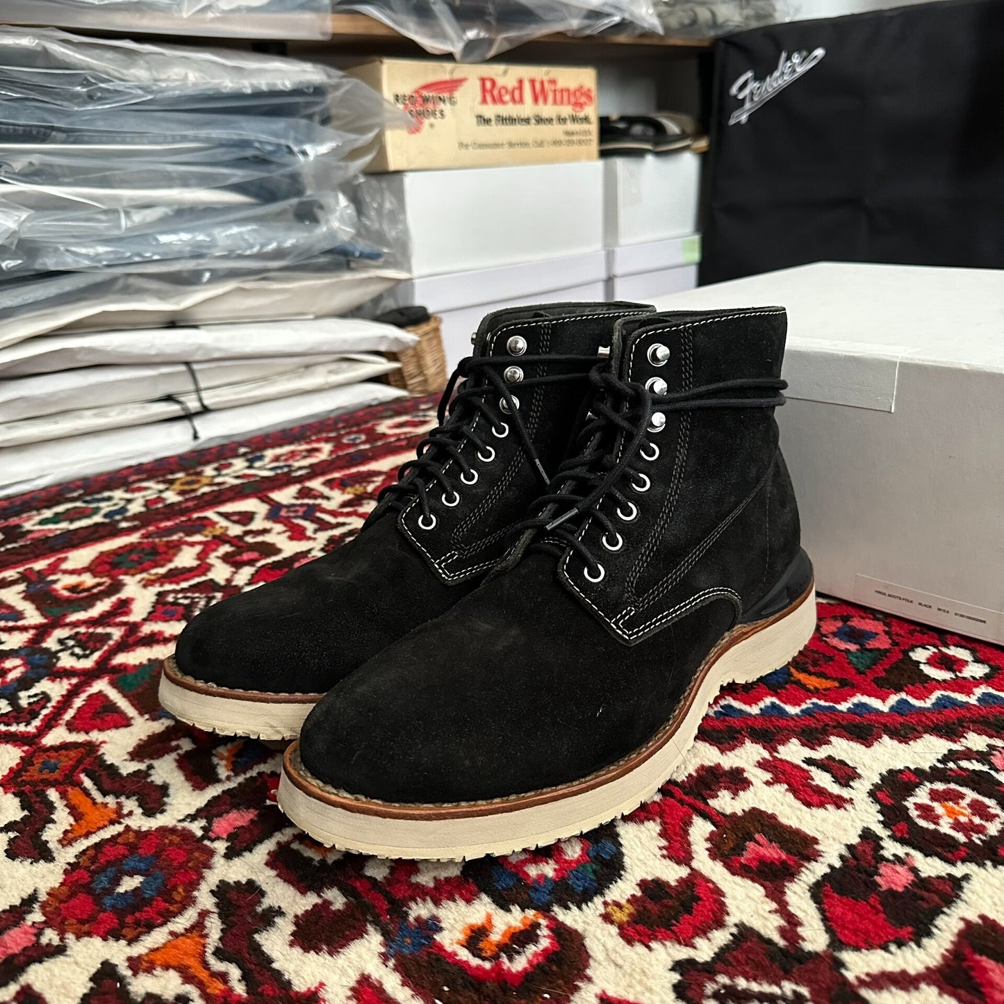Visvim Virgil Boots Black Size 10.5