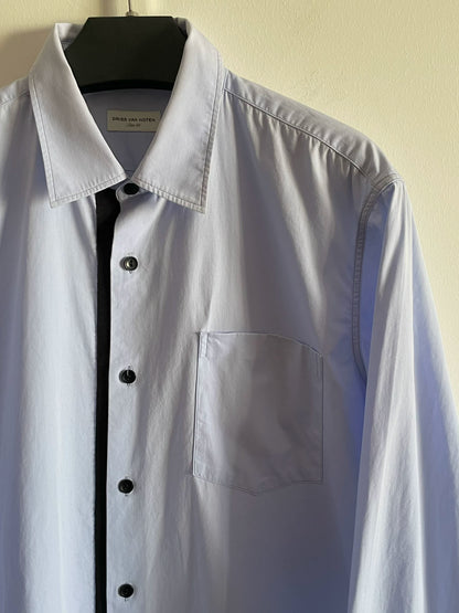 Dries Van Noten Color Block Long Sleeve Shirt