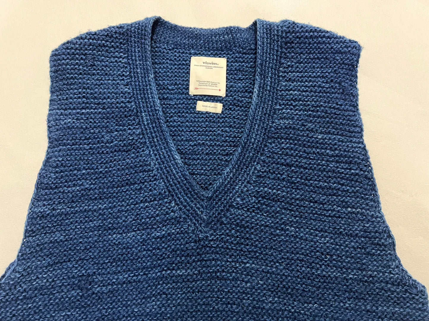 VISVIM 19AW TOLEDO V-NECK VEST HAND-KNIT