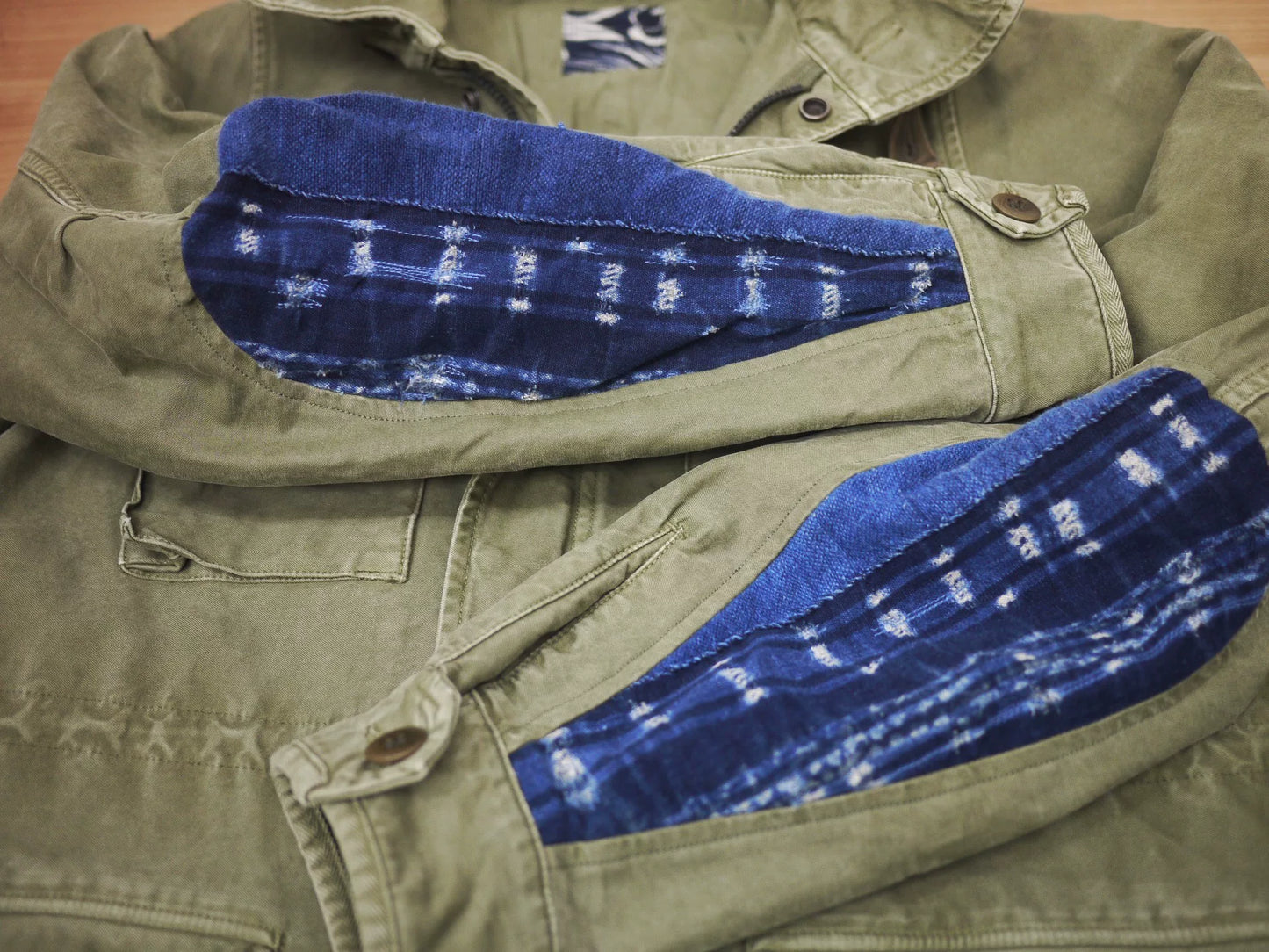 visvim ict bickle jacket in green