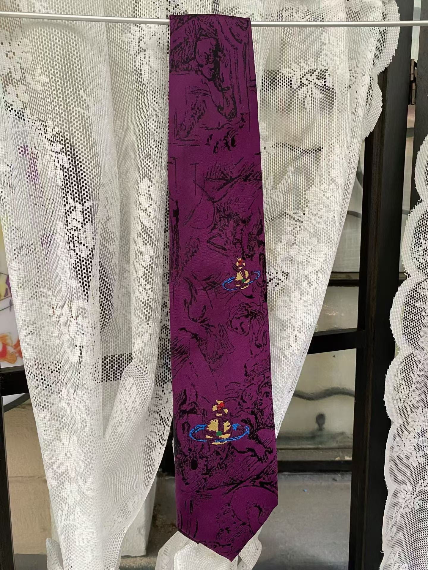 Vivienne Westwood Purple Angel Line Tie