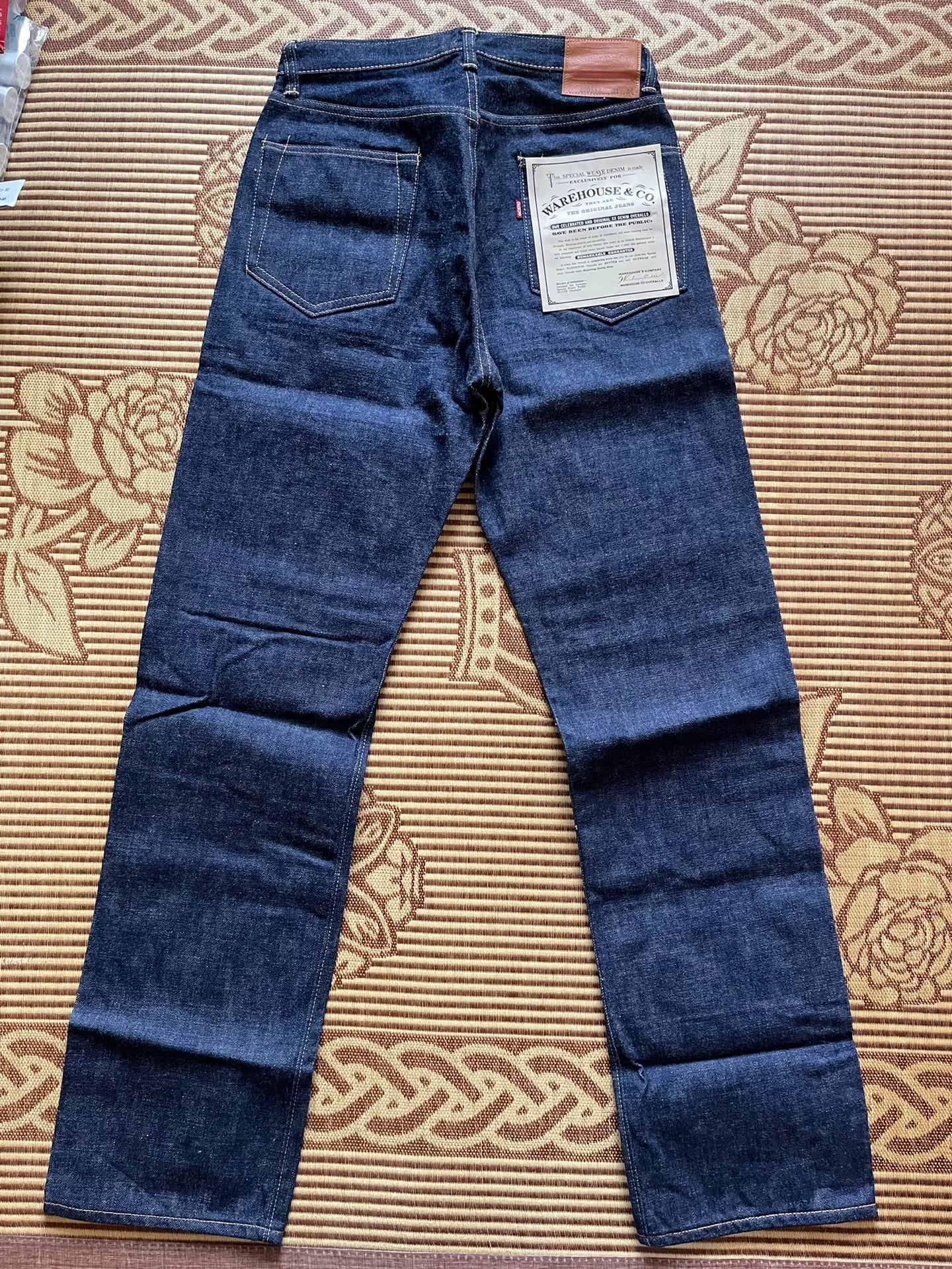Warehouse 1001xx Raw Denim Jeans