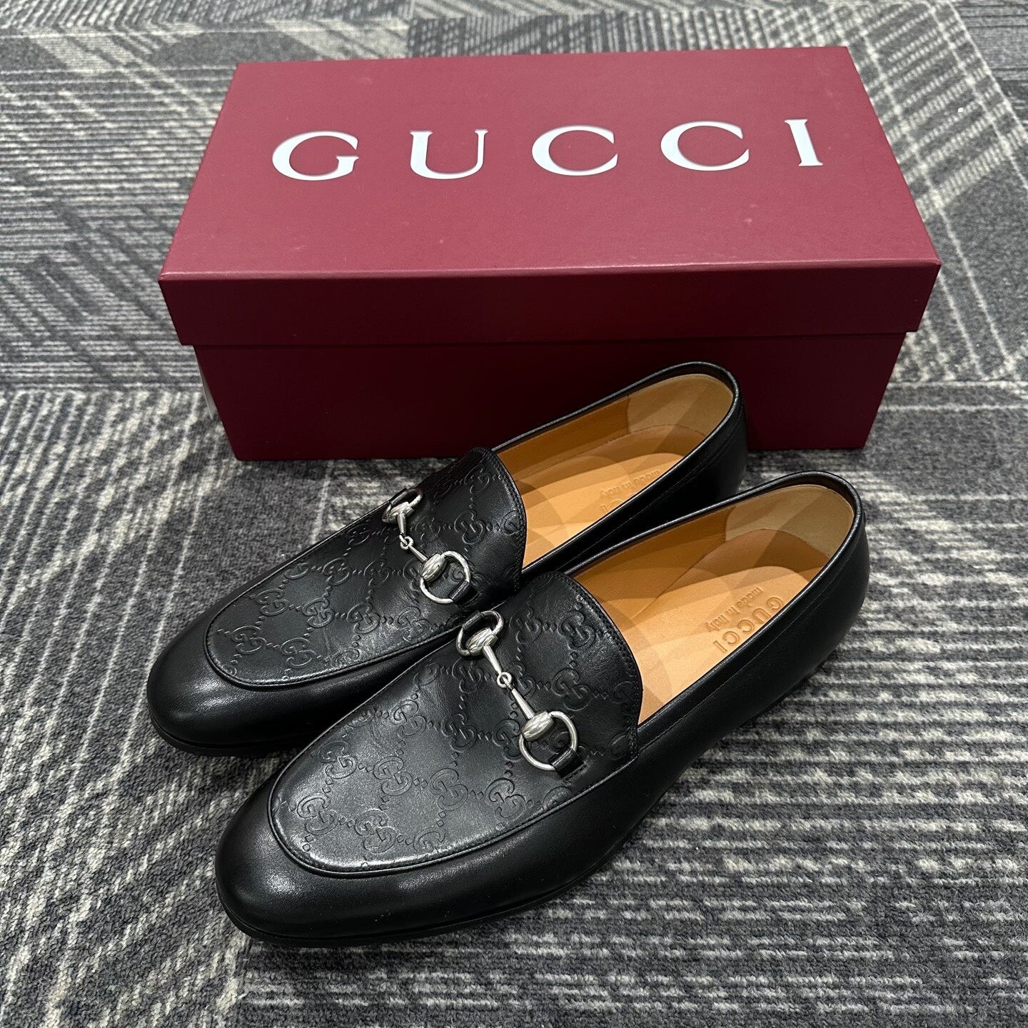 Gucci Horsebit Leather Loafers Size 45