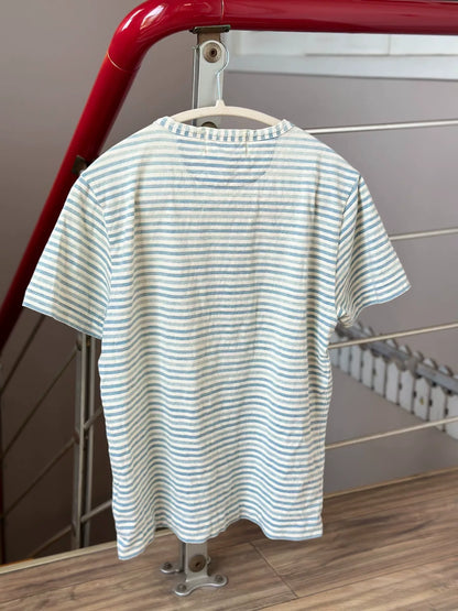RRL Striped Short Sleeve