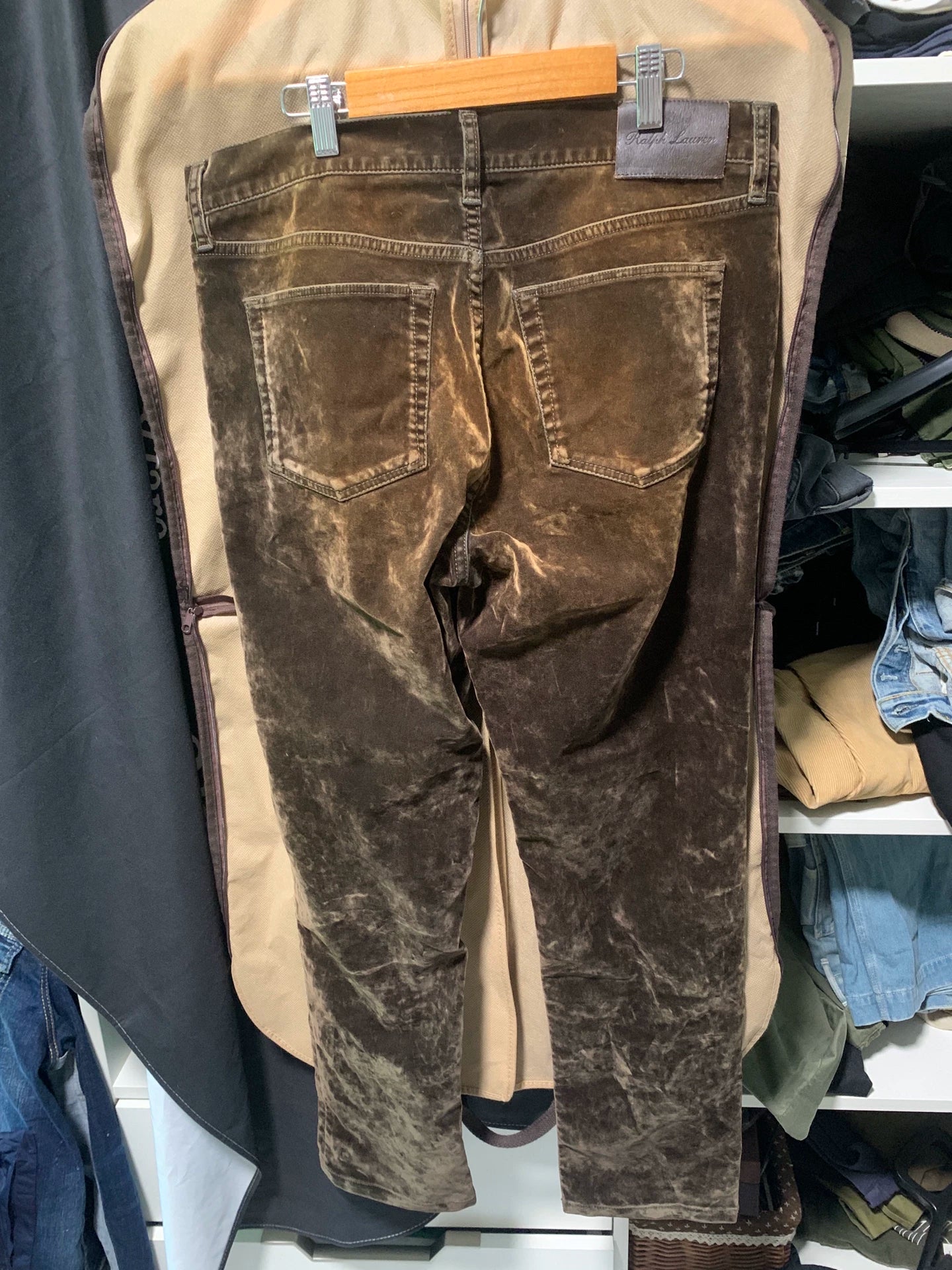 ralph lauren 50th anniversary velvet pants