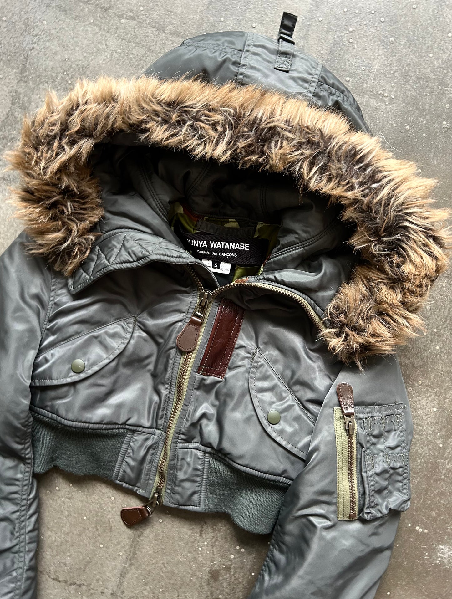 junya watanabe high-waist pilot jacket