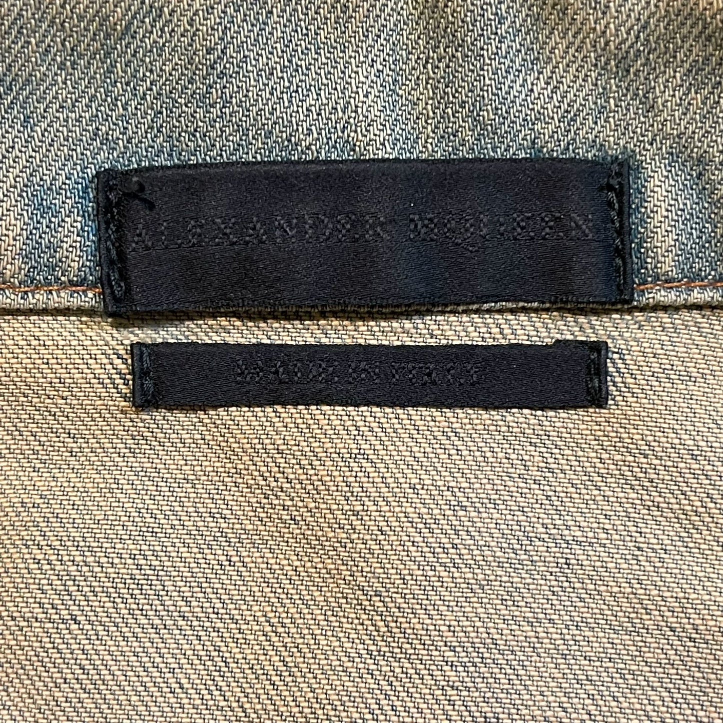 alexander mcqueen vintage artwork denim jacket