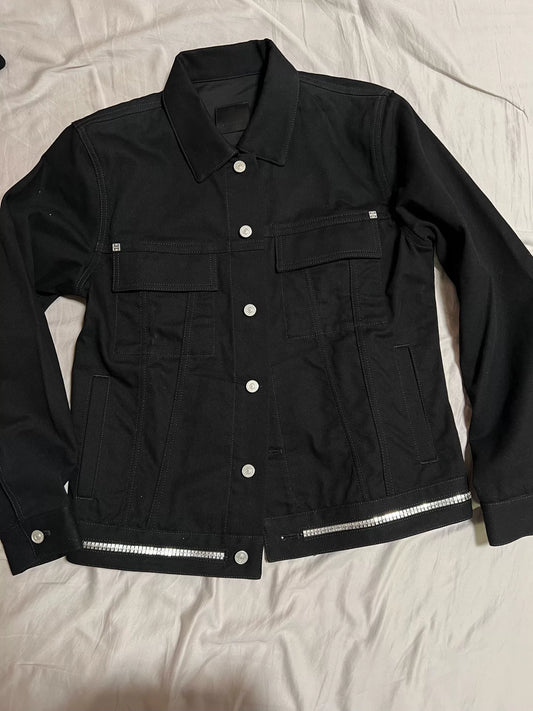 Givenchy SS22 Black Logo Button Jacket