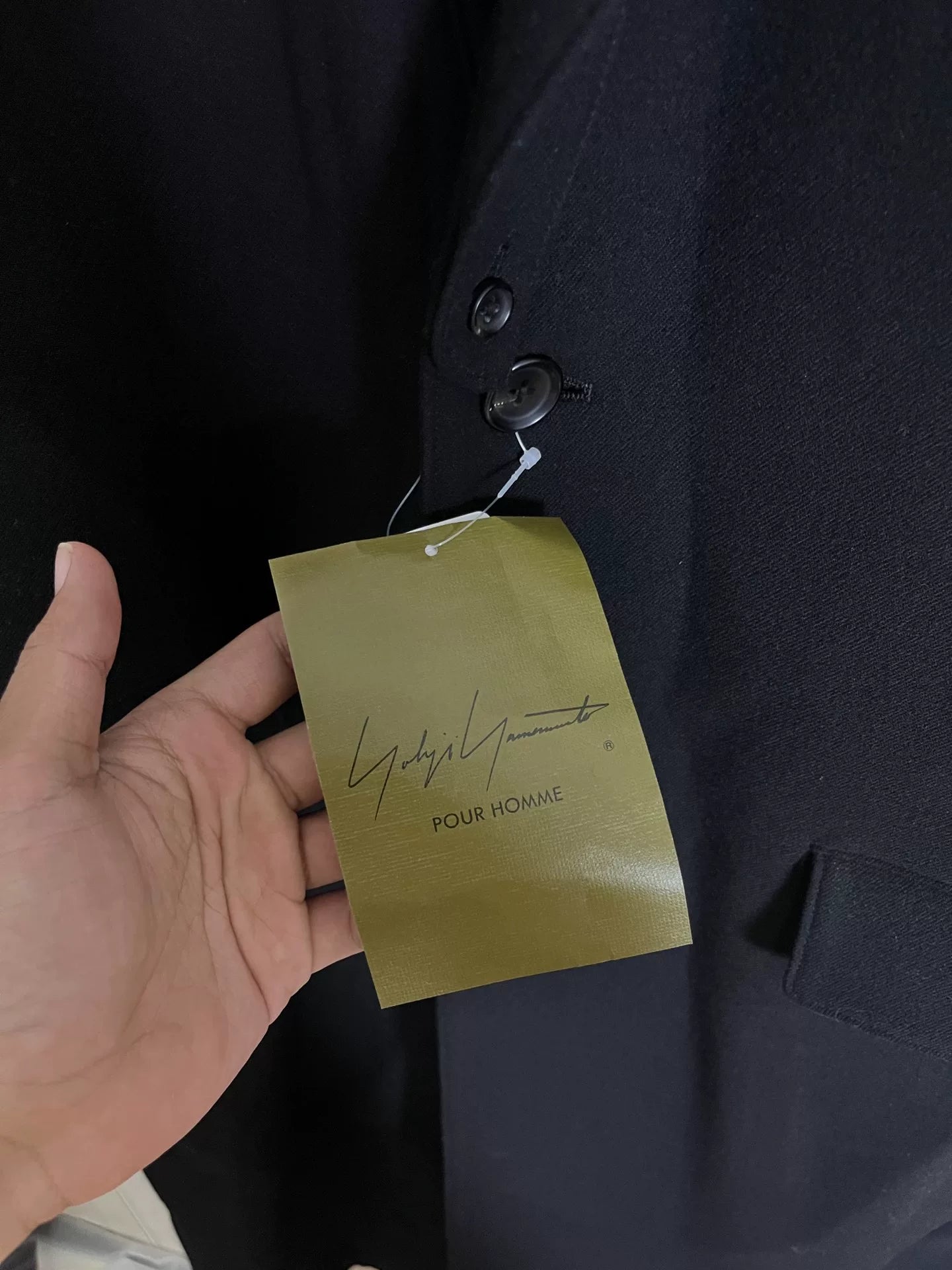 Yohji Yamamoto Black Striped Coat