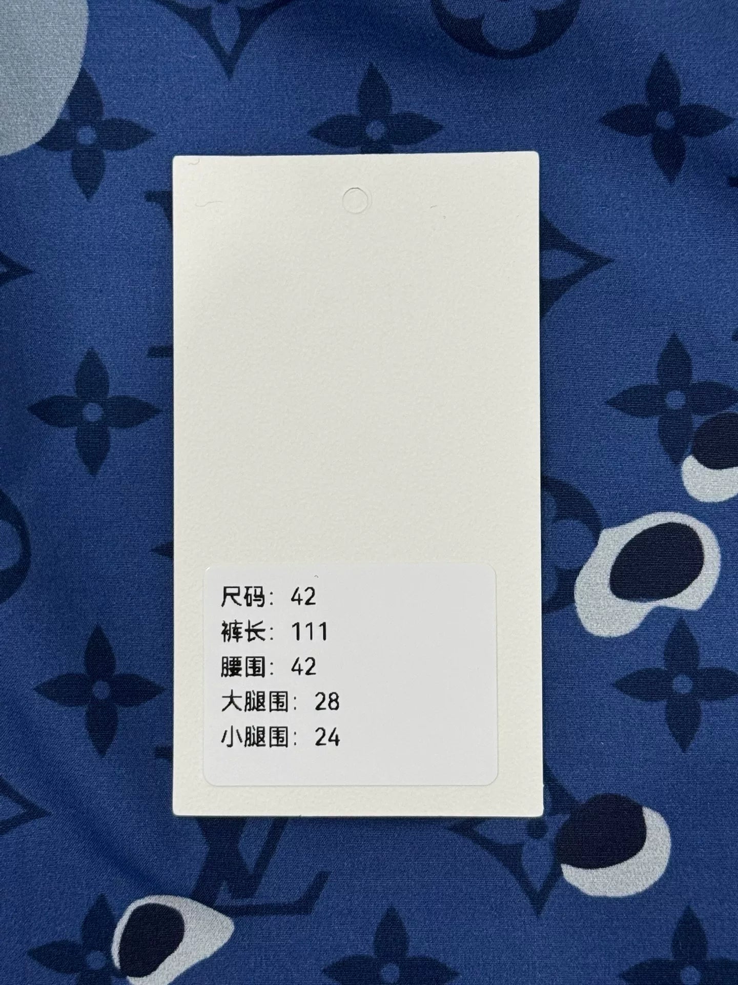 Louis Vuitton Blue Camo Nylon Casual Pants