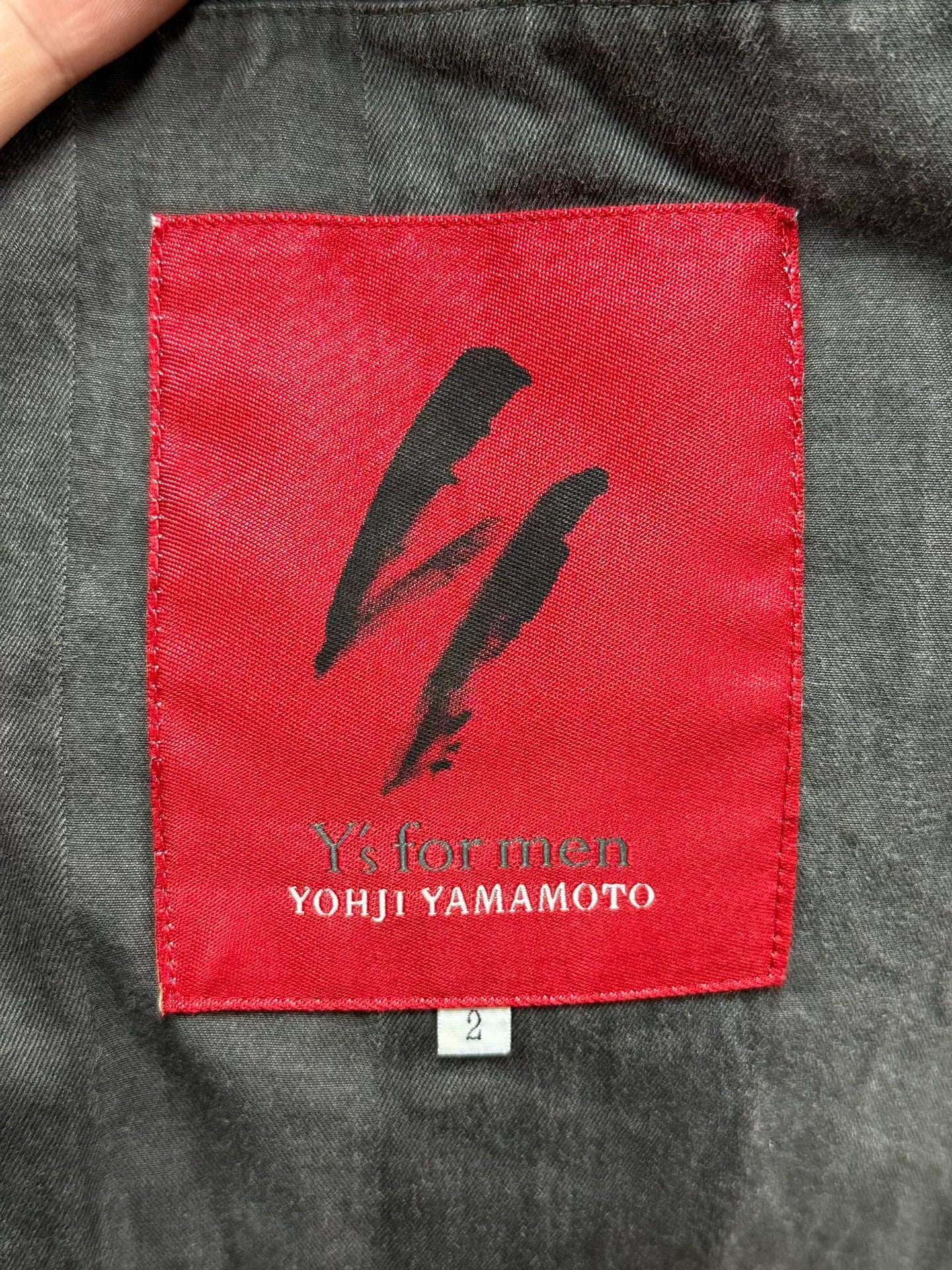 Yohji Yamamoto Gray Striped Suit Jacket