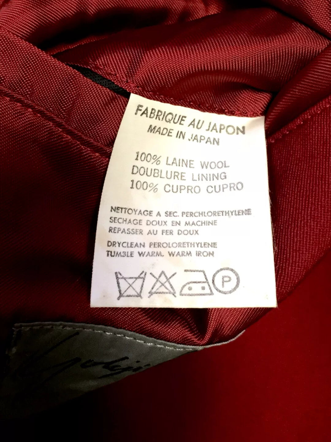 Yohji Yamamoto Archive Red Wool Blazer