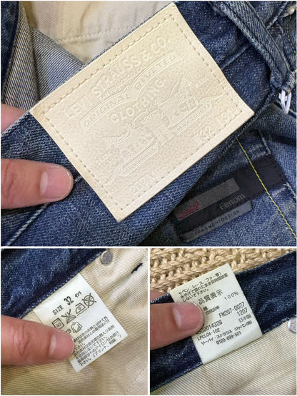Levi's Fenom White Button Washed Jeans