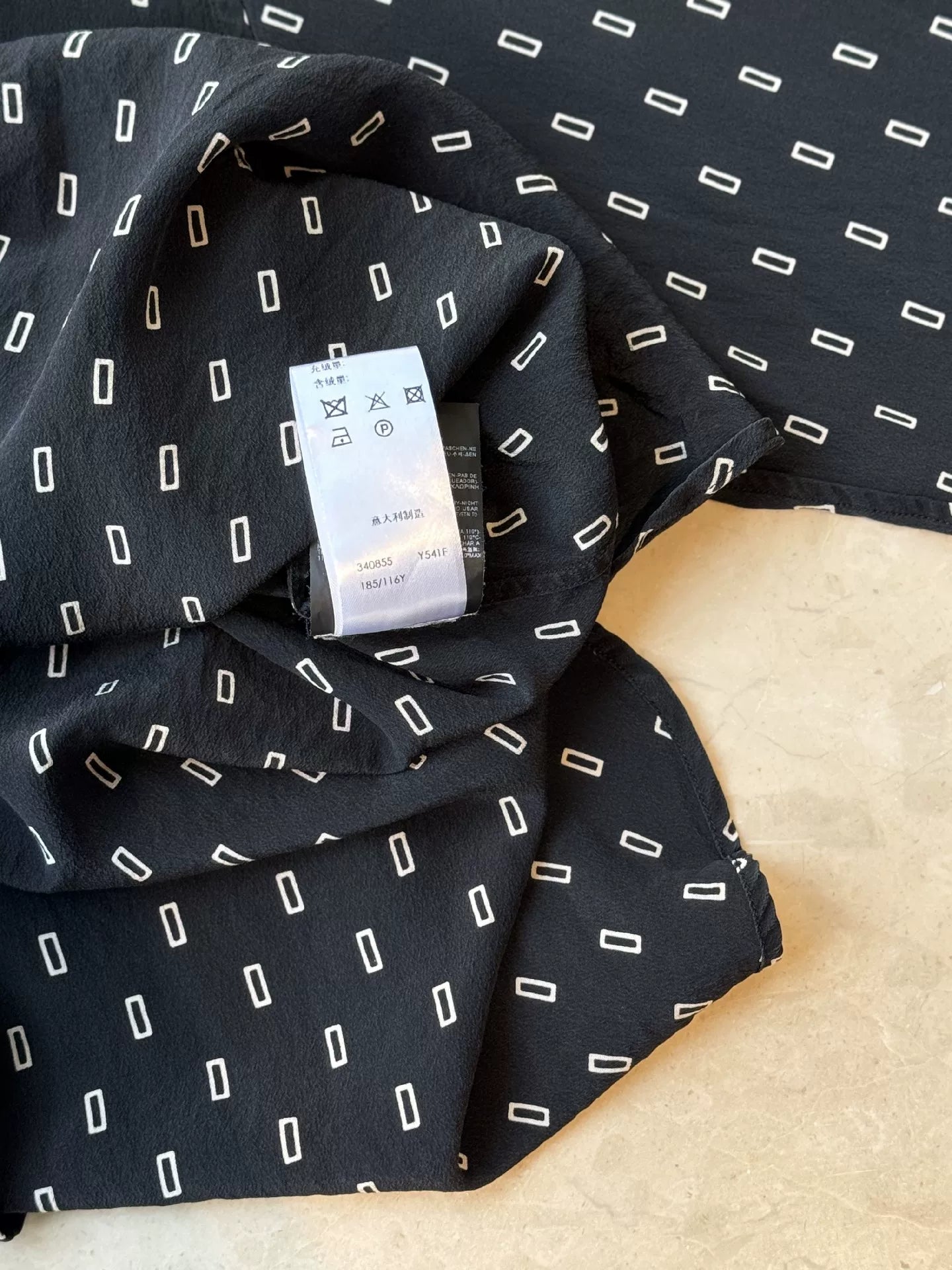 YSL Men's 100% Silk Printed Shirt