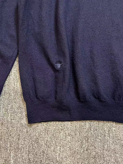 Dior Embroidered Wool Knit Sweater for Men