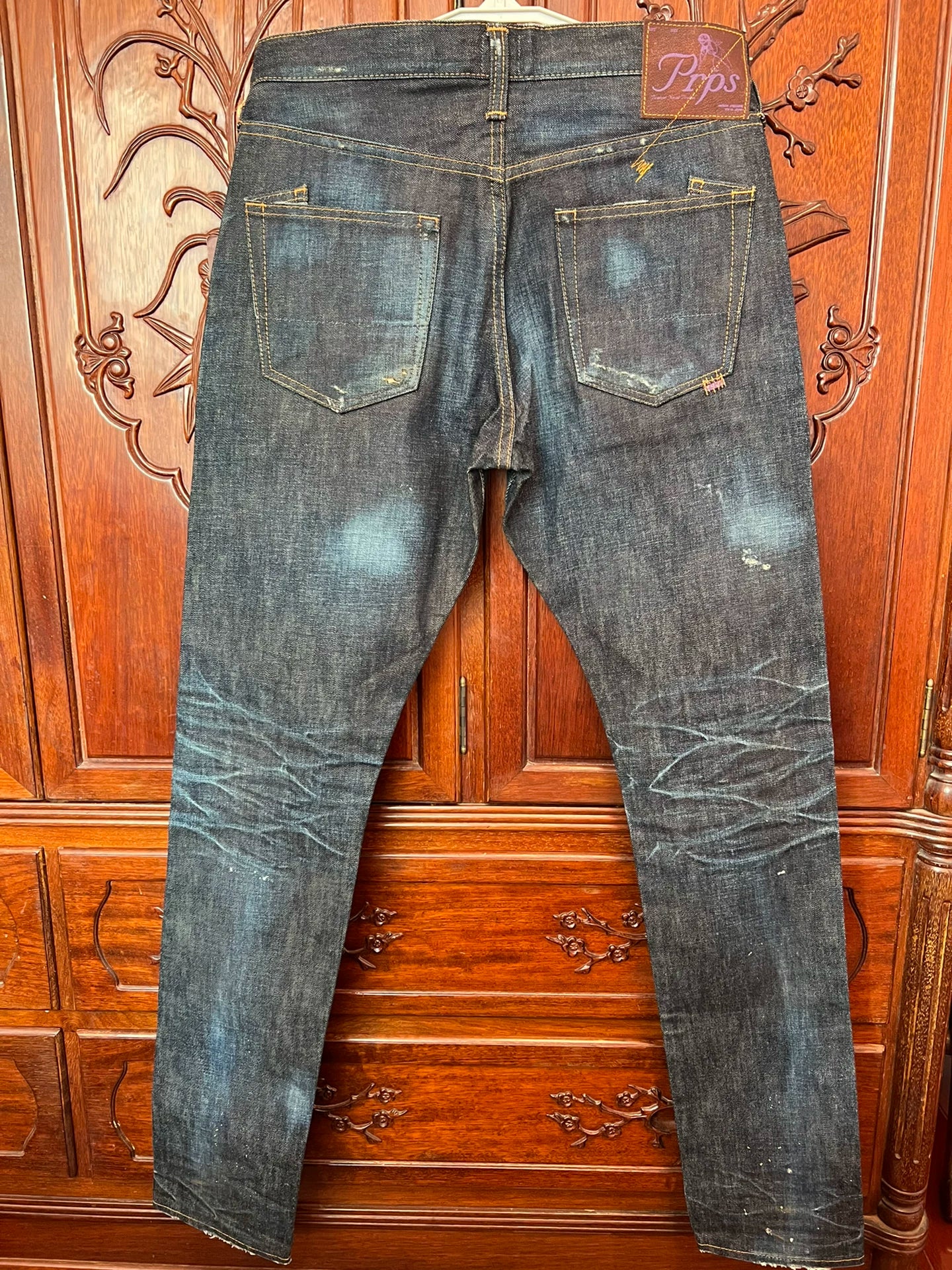Prps W32 Slim Indigo Acid Wash Jeans