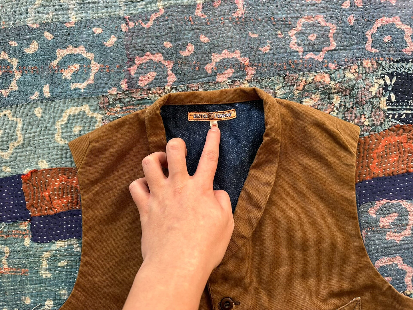 mister freedom work vest in brown color