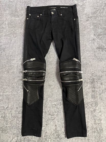 Saint Laurent D08 Black Biker Jeans