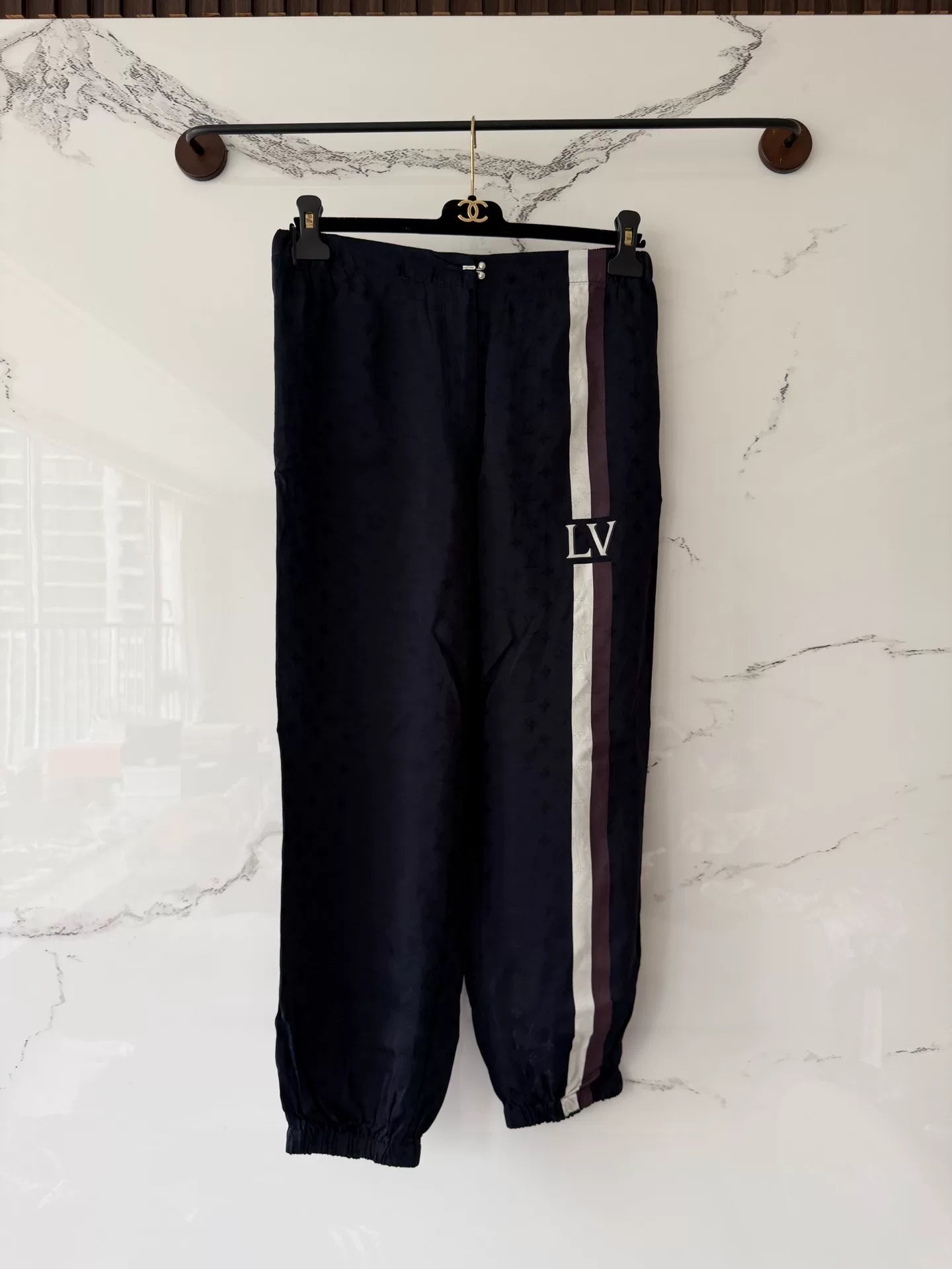 louis vuitton full print athletic pants