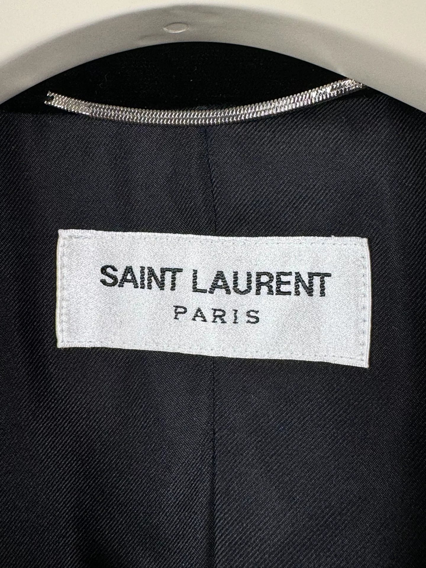 black velvet smoking suit from Saint Laurent