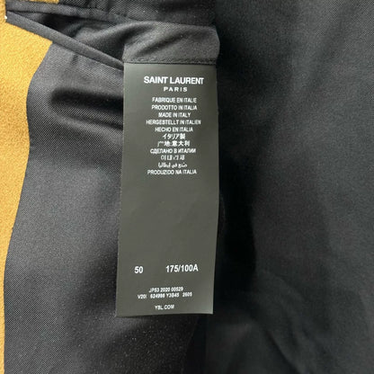 Saint Laurent Brown Double-Breasted Blazer