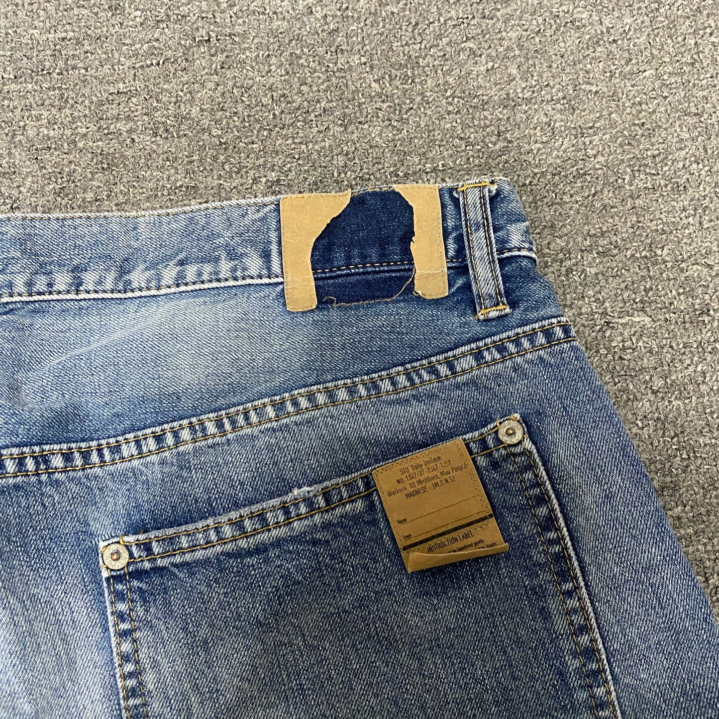 MADNESS 22SS Japan Double Knife-Cut Jeans