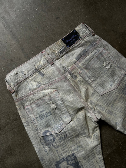Diamond Dogs Wax Coated Denim Pants