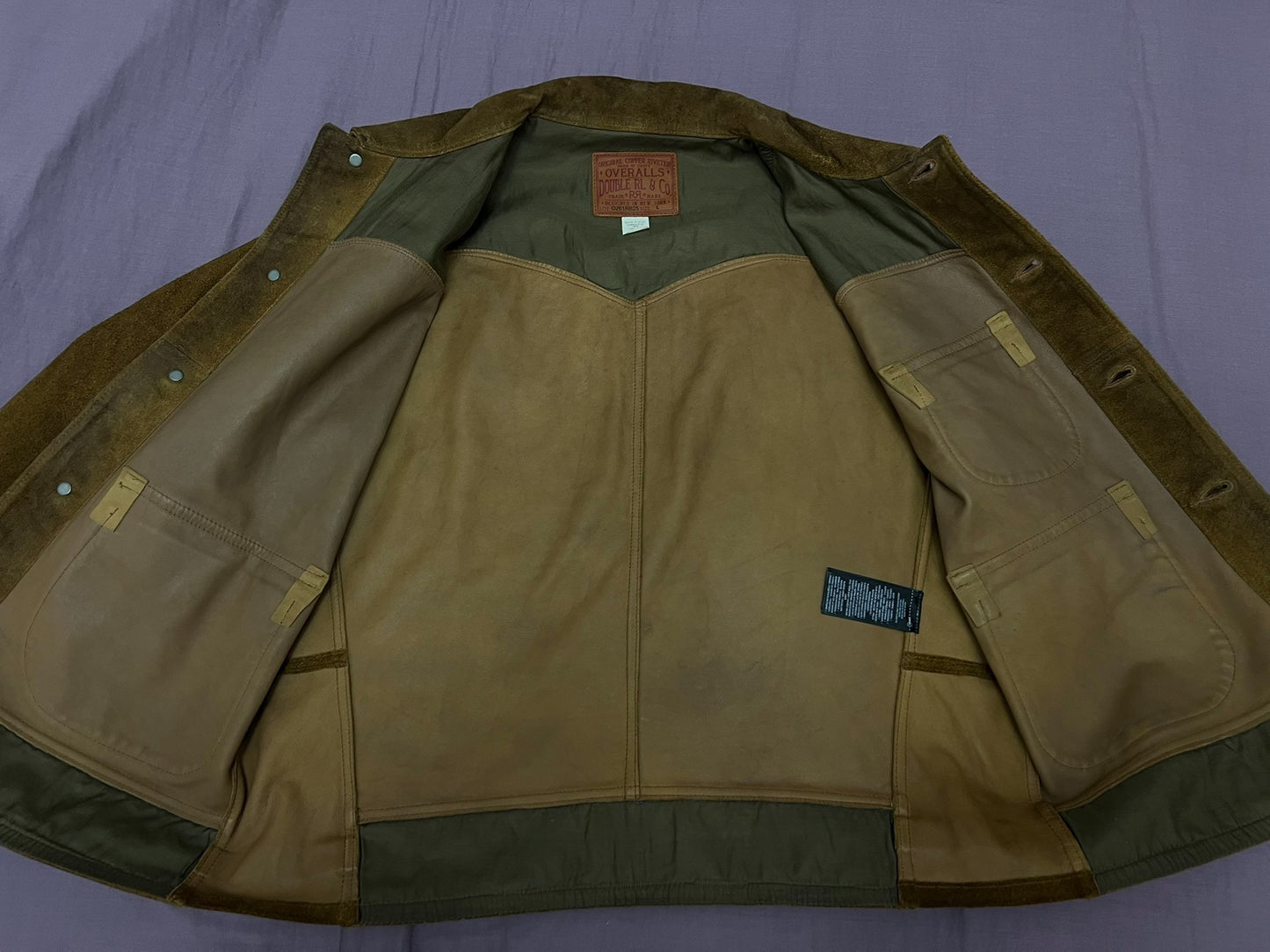 RRL 507 Three-Pocket Leather Jacket