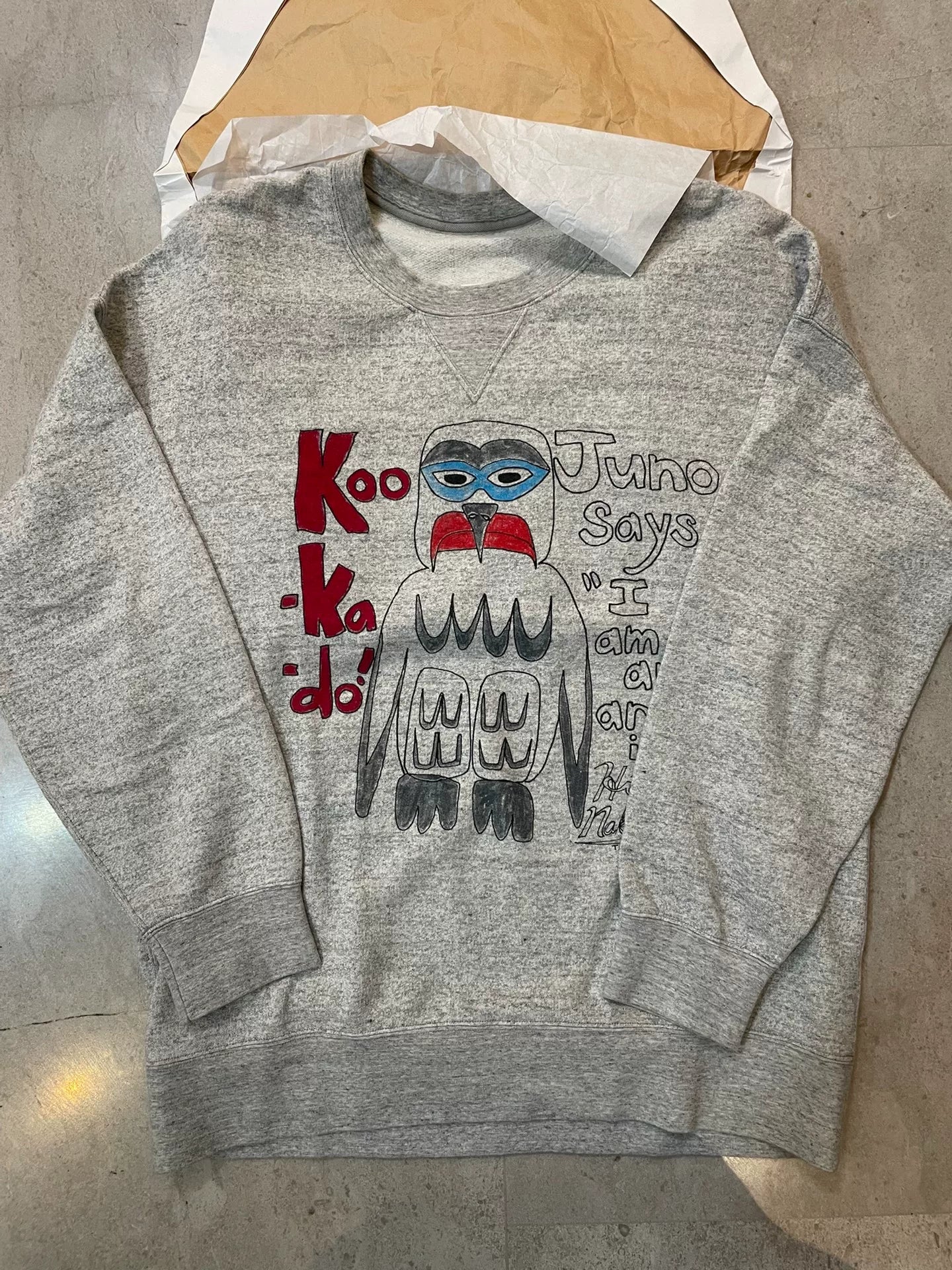 VISVIM Owl Graphic Crewneck Sweatshirt