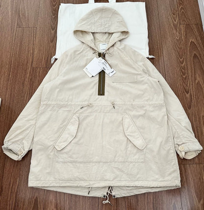 visvim dorset fishtail parka jacket ivory