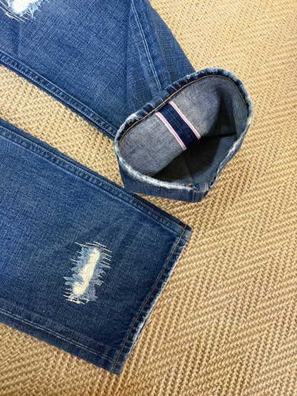 Levi's Fenom Crush Washed Distressed Rhinestone Jeans