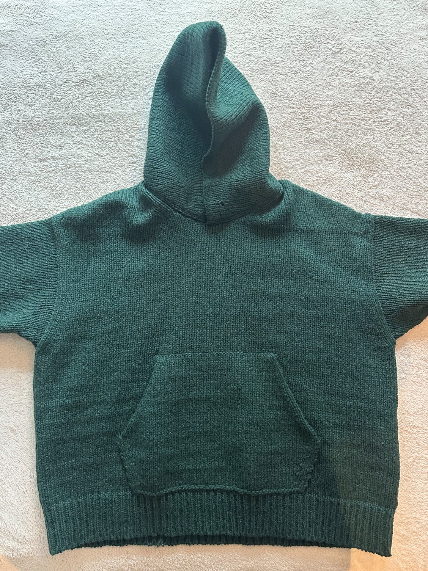 VISVIM 23AW Men's Green Knit Hoodie