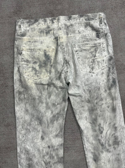 Dior Homme Distressed White Denim Trousers