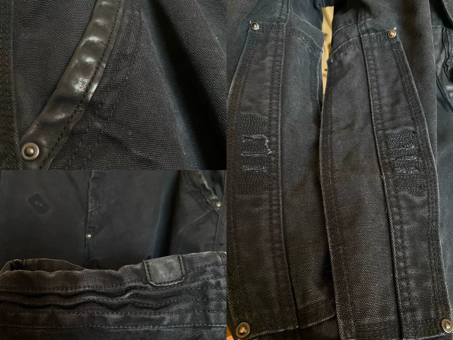 vintage rl heavy canvas cargo pants