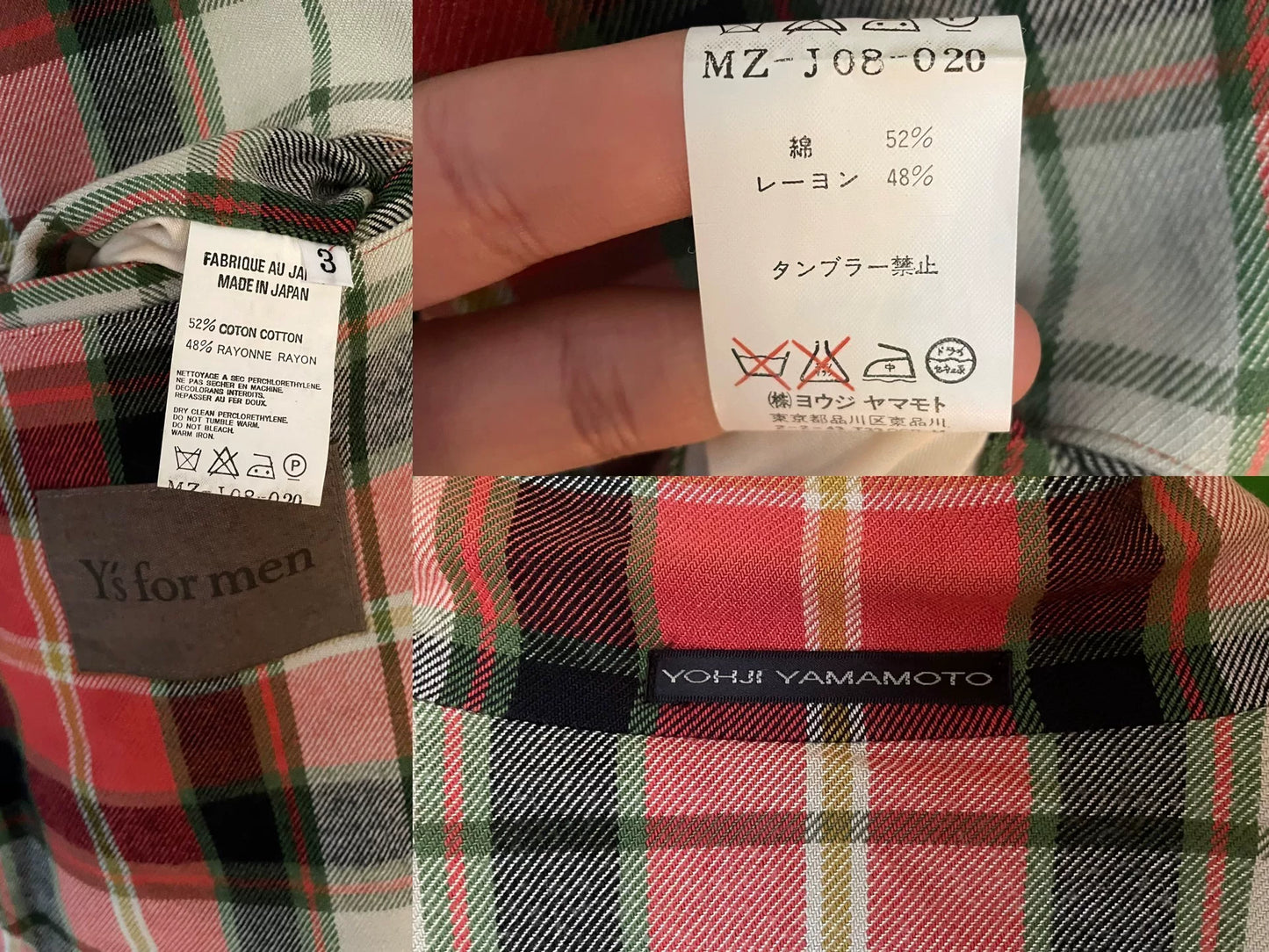 Yohji Yamamoto Y's 04ss Striped Shirt Jacket