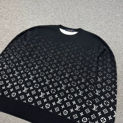Louis Vuitton Black Monogram Knit Sweater