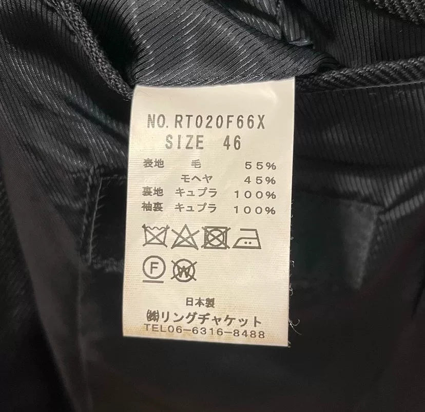 navy blue tailored suit jacket for men