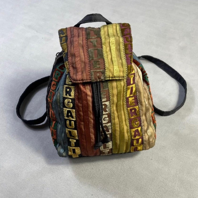 Vintage Jean Paul Gaultier Striped Backpack