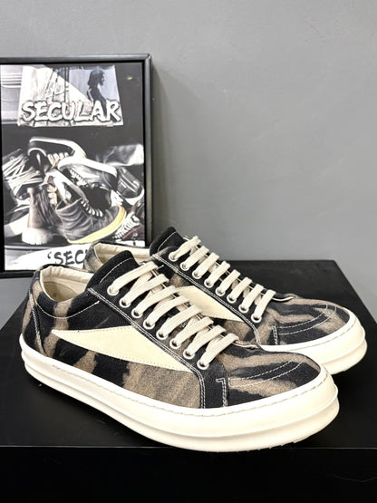 Rick Owens 24FW Canvas Low-Top Sneakers